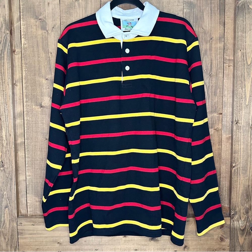 Sports D’Epoque Rowing Blazers Authentic Heavyweight Rugby Football Jersey sz Lg